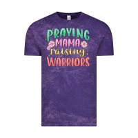 Cloud Purple prying mama raising warriors malia Vintage Tee - MaliasSmallBusiness