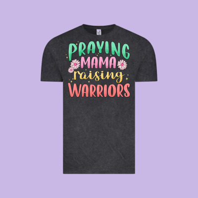 Prying Mama Raising Warriors Malia Vintage Tee Designed By Maliassmallbusiness