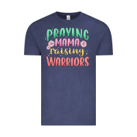 Vintage Denim prying mama raising warriors malia Vintage Tee - MaliasSmallBusiness