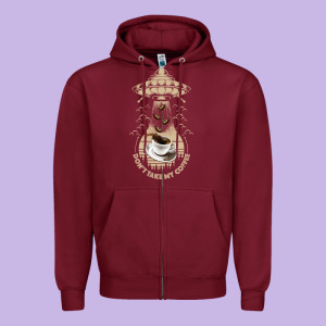 Don't Take My Coffee Zipper Hoodie Designed By Bettercallsaul