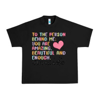 Black to the person behind me Urban Heavy Tee - MaliasSmallBusiness