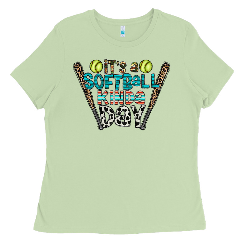 Softball Ladies Tee by CowhideDigitalArt | Teevron