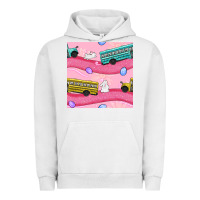 Pigment Lunar Rock Easter School Bus Seamless Pattern Urban Hoodie - BundleAndBundleShop