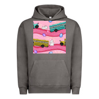Pigment Tornado Easter School Bus Seamless Pattern Urban Hoodie - BundleAndBundleShop
