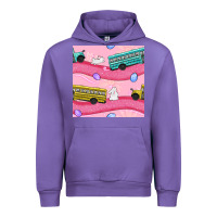 Tulip Easter School Bus Seamless Pattern Urban Hoodie - BundleAndBundleShop