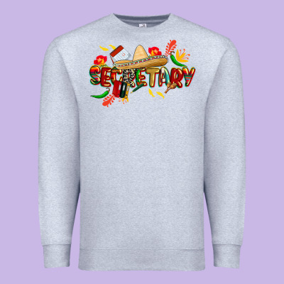 Cinco De Mayo Secretary Premium Sweatshirt Designed By Cowgirlartshop