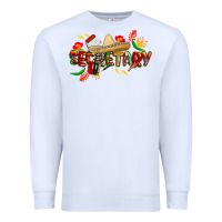 White cinco de mayo secretary Premium Sweatshirt - CowGirlArtShop
