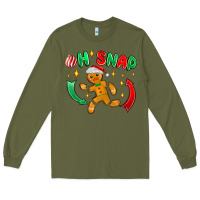 Army Green oh snap with gingerbread Long Sleeve Tee - MaliasSmallBusiness