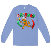 Colony Blue oh snap with gingerbread Long Sleeve Tee - MaliasSmallBusiness