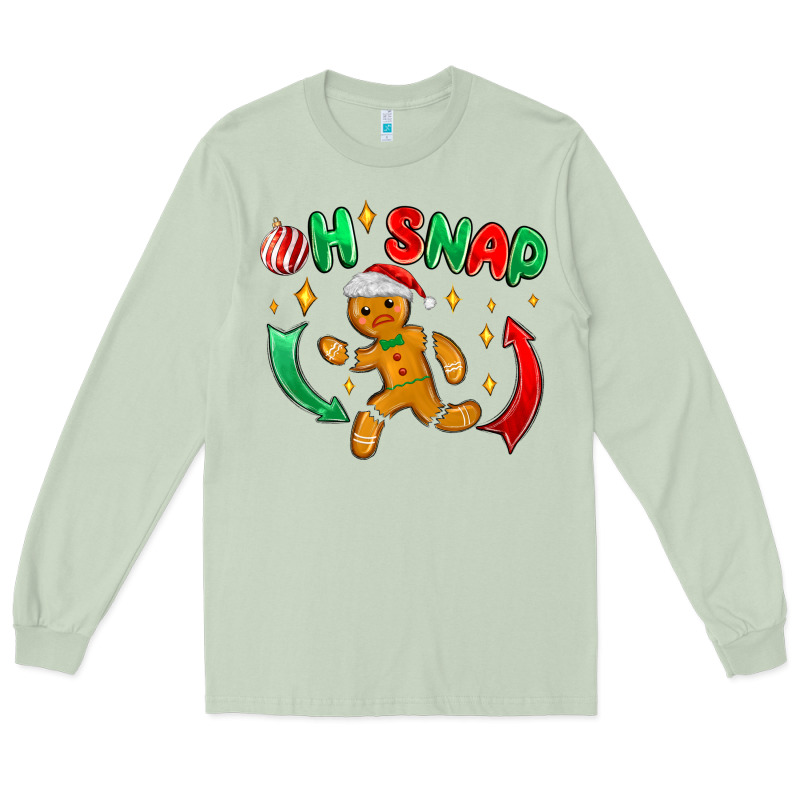 Oh Snap With Gingerbread Long Sleeve Tee by MaliasSmallBusiness | Teevron