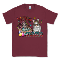 Burgundy Bunny mama Classic Tee - CowhideDigitalArt