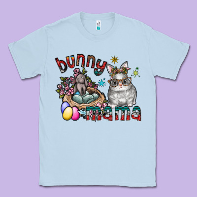 Bunny Mama Classic Tee Designed By Cowhidedigitalart