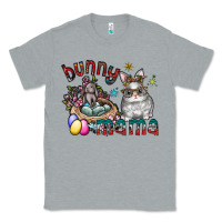 Heather Grey Bunny mama Classic Tee - CowhideDigitalArt