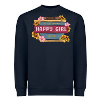 Navy welcome to the fabulous happy girl avenue Heavyweight Sweatshirt - MaliasSmallBusiness