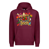 Burgundy cinco de mayo nail tech Premium Hoodie - CowGirlArtShop