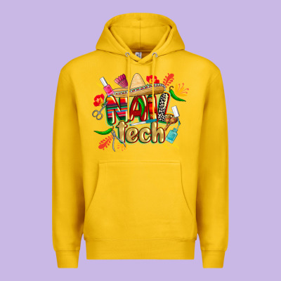 Cinco De Mayo Nail Tech Premium Hoodie Designed By Cowgirlartshop