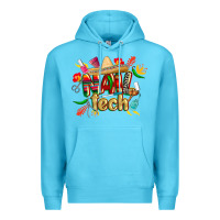 Ocean Blue cinco de mayo nail tech Premium Hoodie - CowGirlArtShop