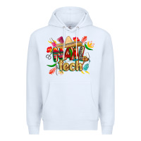 White cinco de mayo nail tech Premium Hoodie - CowGirlArtShop