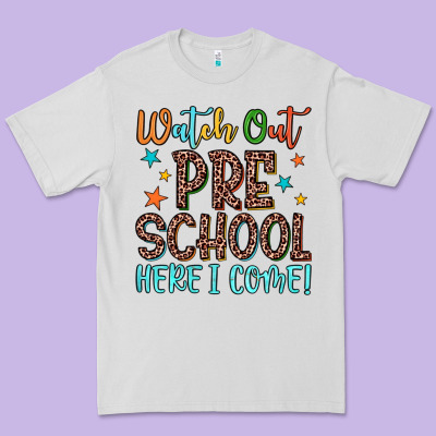 Watch Out Preschool Here I Come! Premium Tee Designed By Jahusdesignshop