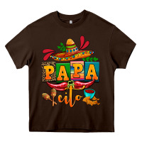 Chocolate Brown papa cito cinco de mayo Heavy Core Tee - AdoDesignShop