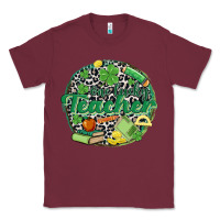 Burgundy one lucky teacher Classic Tee - MaliasSmallBusiness