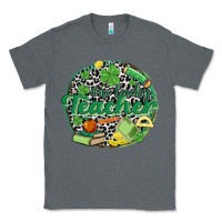 Charcoal Heather one lucky teacher Classic Tee - MaliasSmallBusiness