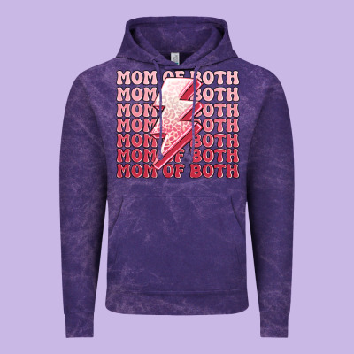 Mom Of Both Girls Vintage Hoodie Designed By Maliassmallbusiness