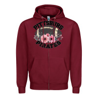Burgundy Pittsburg Pirates Zipper Hoodie - Bettercallsaul