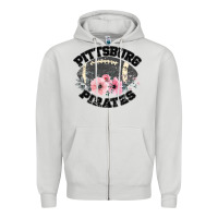 Dove Grey Pittsburg Pirates Zipper Hoodie - Bettercallsaul