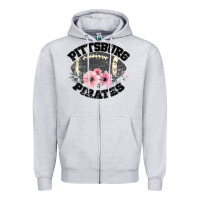 Heather Grey Pittsburg Pirates Zipper Hoodie - Bettercallsaul