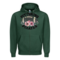 Sports Green Pittsburg Pirates Zipper Hoodie - Bettercallsaul