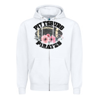 White Pittsburg Pirates Zipper Hoodie - Bettercallsaul