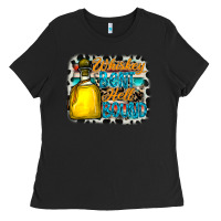 Black whiskey bent hell bound Ladies Tee - CowhideDigitalArt