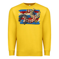 Lemon 4th of july horseshoe Premium Sweatshirt - CowGirlArtShop