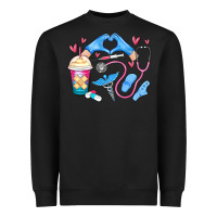 Black nurse life Heavyweight Sweatshirt - MaliasSmallBusiness