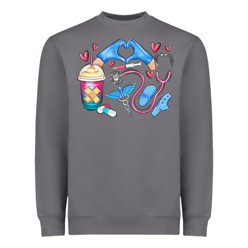 Nurse Life Heavyweight Sweatshirt by MaliasSmallBusiness | Teevron