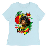 Baby Blue free ish since 1865 Ladies Tee - HRA Design Shop