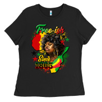 Black free ish since 1865 Ladies Tee - HRA Design Shop