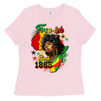 Bubblegum Pink free ish since 1865 Ladies Tee - HRA Design Shop