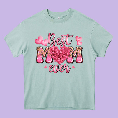 Best Mom Ever Mother's Day Heavy Core Tee Designed By Jahusdesignshop
