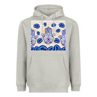 Moon Dust evil eyes with white wooden pattern Heavyweight Hoodie - TumblerDesignByShophia