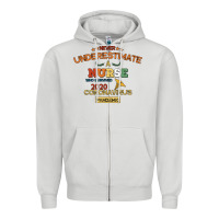 Dove Grey Never Underestimate A Nurse Zipper Hoodie - Bettercallsaul