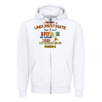 Never Underestimate A Nurse Zipper Hoodie | Teevron