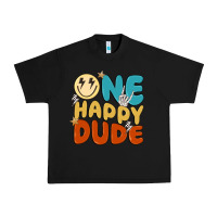 Black one happy dude Urban Heavy Tee - MaliasSmallBusiness