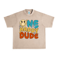 French Oak one happy dude Urban Heavy Tee - MaliasSmallBusiness