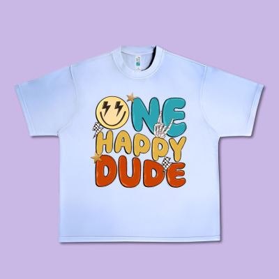 One Happy Dude Urban Heavy Tee Designed By Maliassmallbusiness
