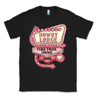 Black cupids howdy lodge find your cowboy open Classic Tee - MaliasSmallBusiness