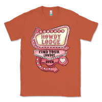 Copper cupids howdy lodge find your cowboy open Classic Tee - MaliasSmallBusiness