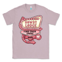 Lilac cupids howdy lodge find your cowboy open Classic Tee - MaliasSmallBusiness