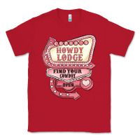 Red cupids howdy lodge find your cowboy open Classic Tee - MaliasSmallBusiness